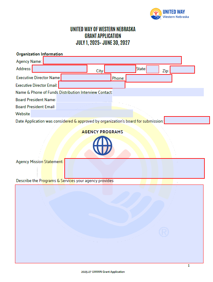 UWWN Funding Application